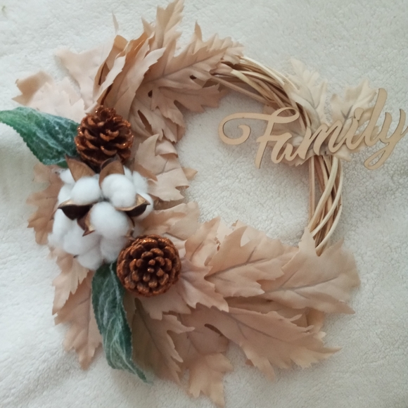Fall Boho Wreath Farmhouse Boho Handmade Autumn - Picture 6 of 6